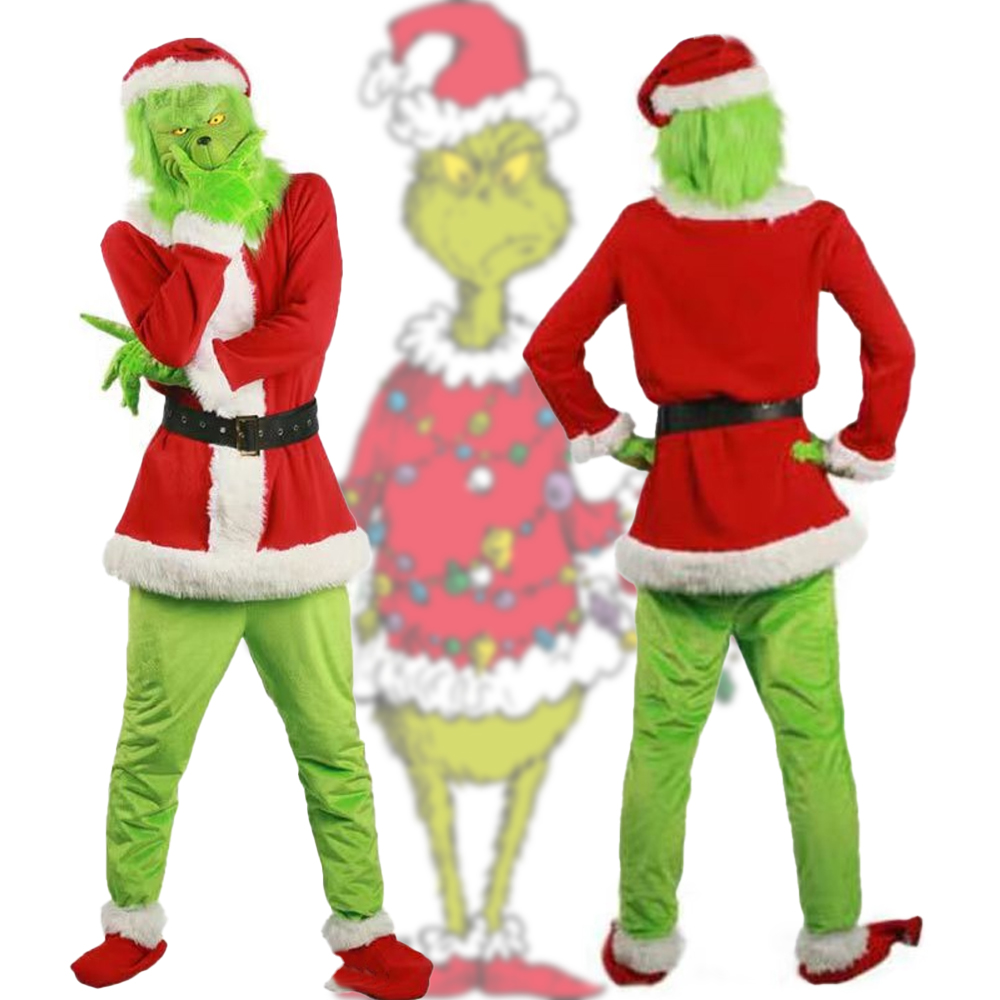 Elf Costume Christmas - Christmas Family Cosplay Costumes Grinchy Green