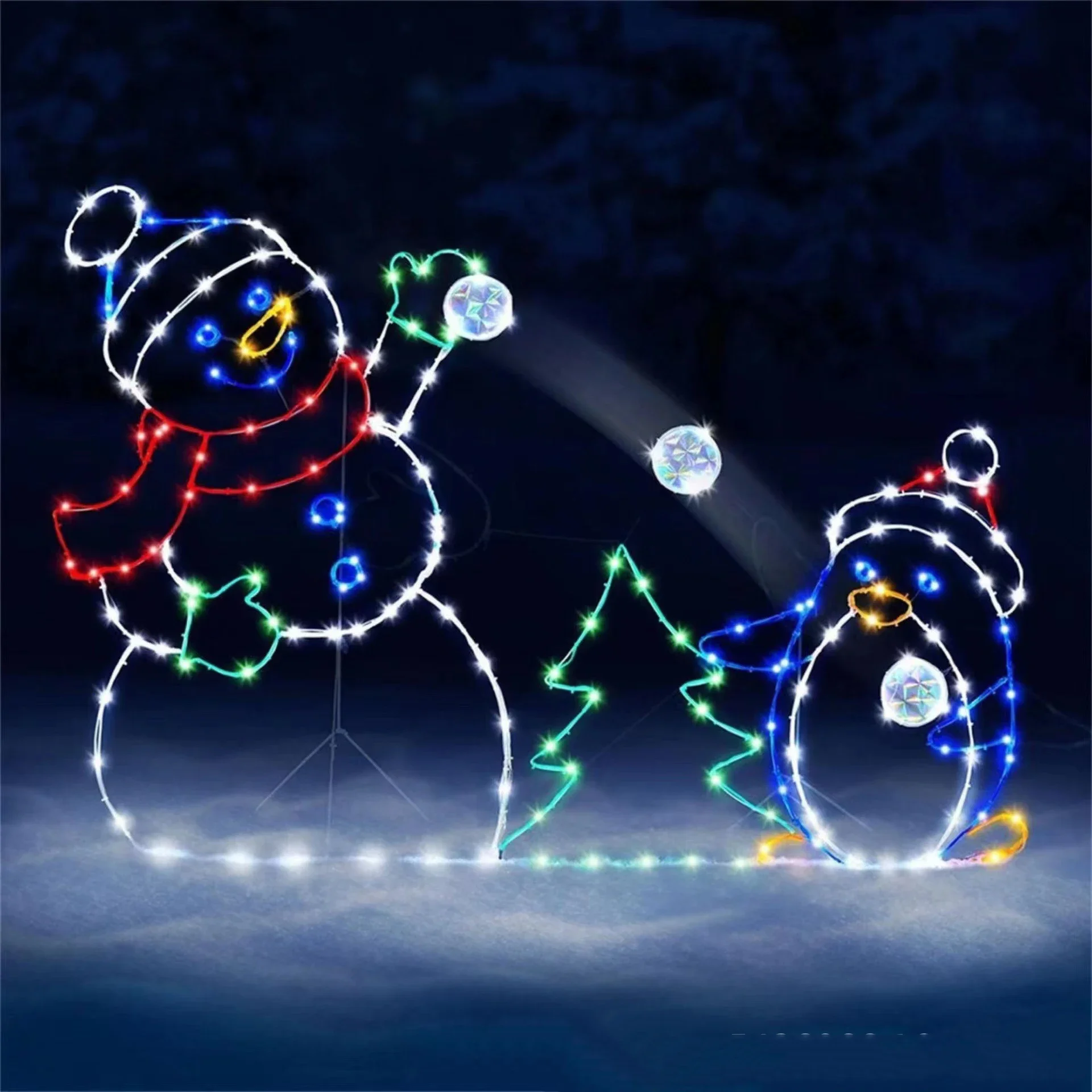 Animated Snowball Light LED Gl – Christmas Lights Outdoor recenzja i cena