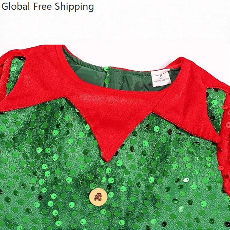 Girls Christmas Costume Set Sa – Elf Costume Christmas recenzja i cena