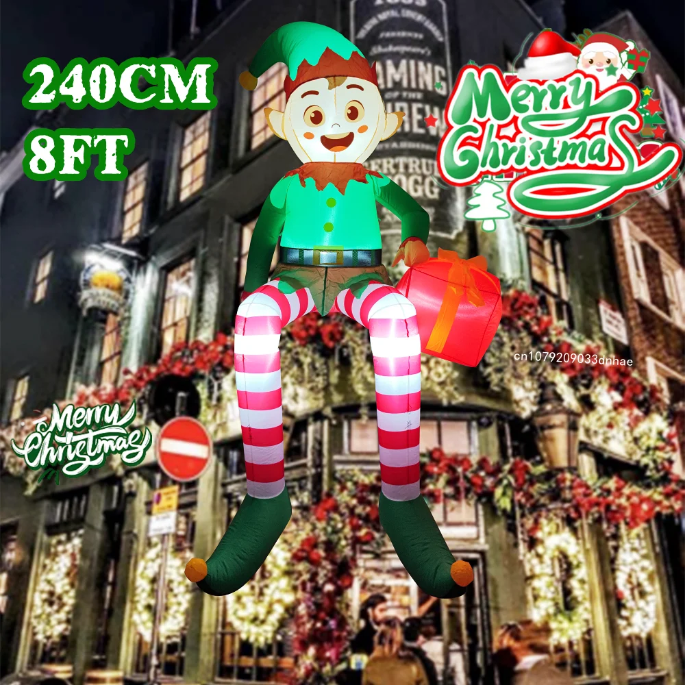 8FT Christmas Inflatable Trim  – Christmas Lights Outdoor recenzja i cena