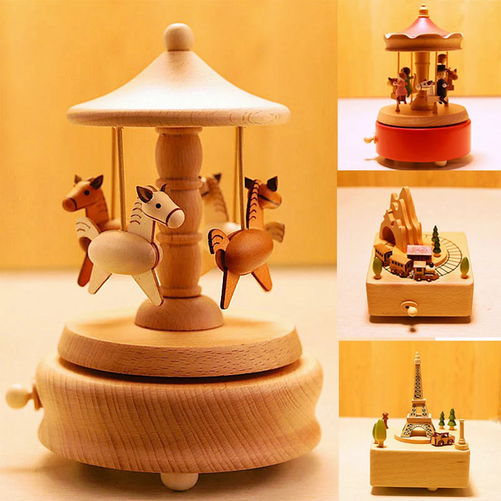 Wooden Carousel Music Box Orna – Snow Globe Musical recenzja i cena