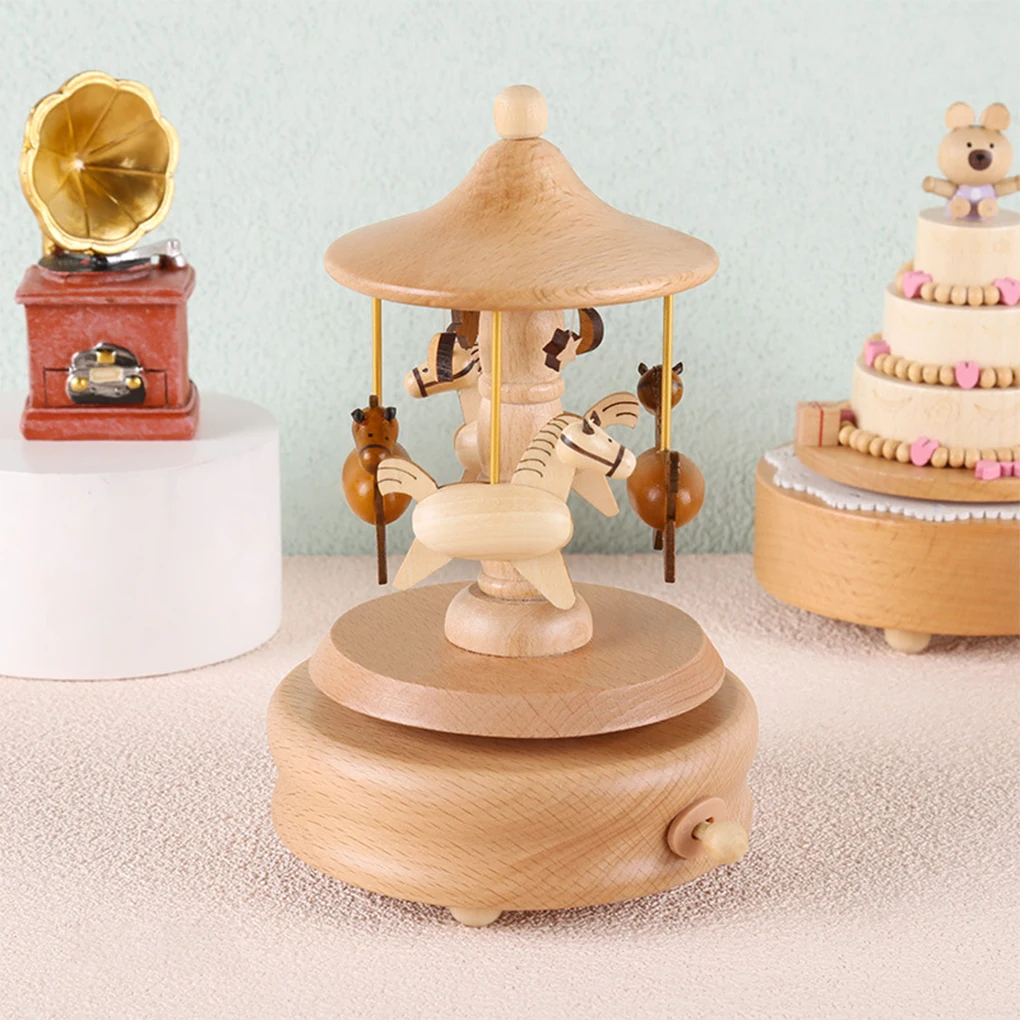 Wooden Carousel Music Box Orna – Snow Globe Musical recenzja i cena