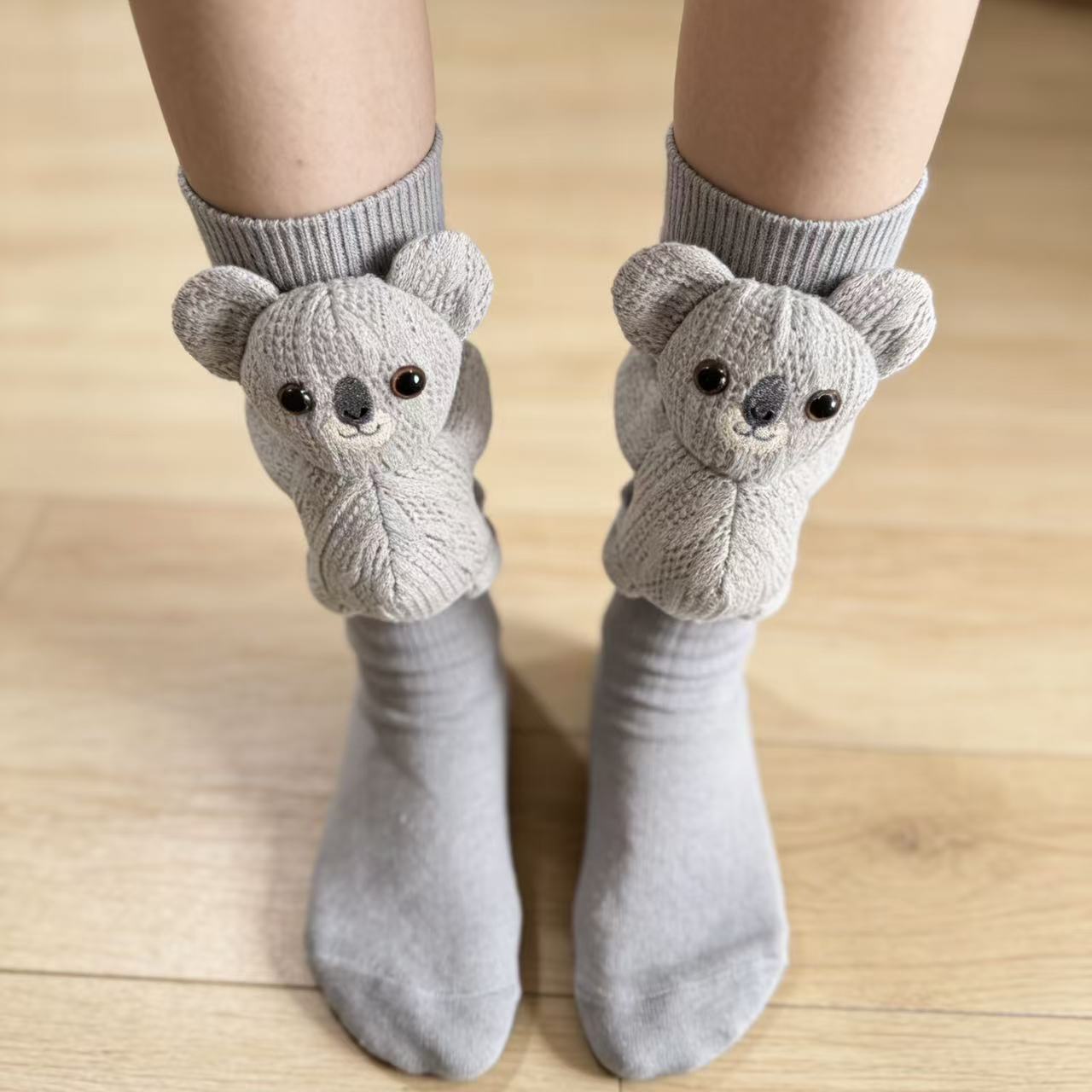 3D Knit Animal Sloth Socks for – Christmas Stocking Hanging recenzja i cena