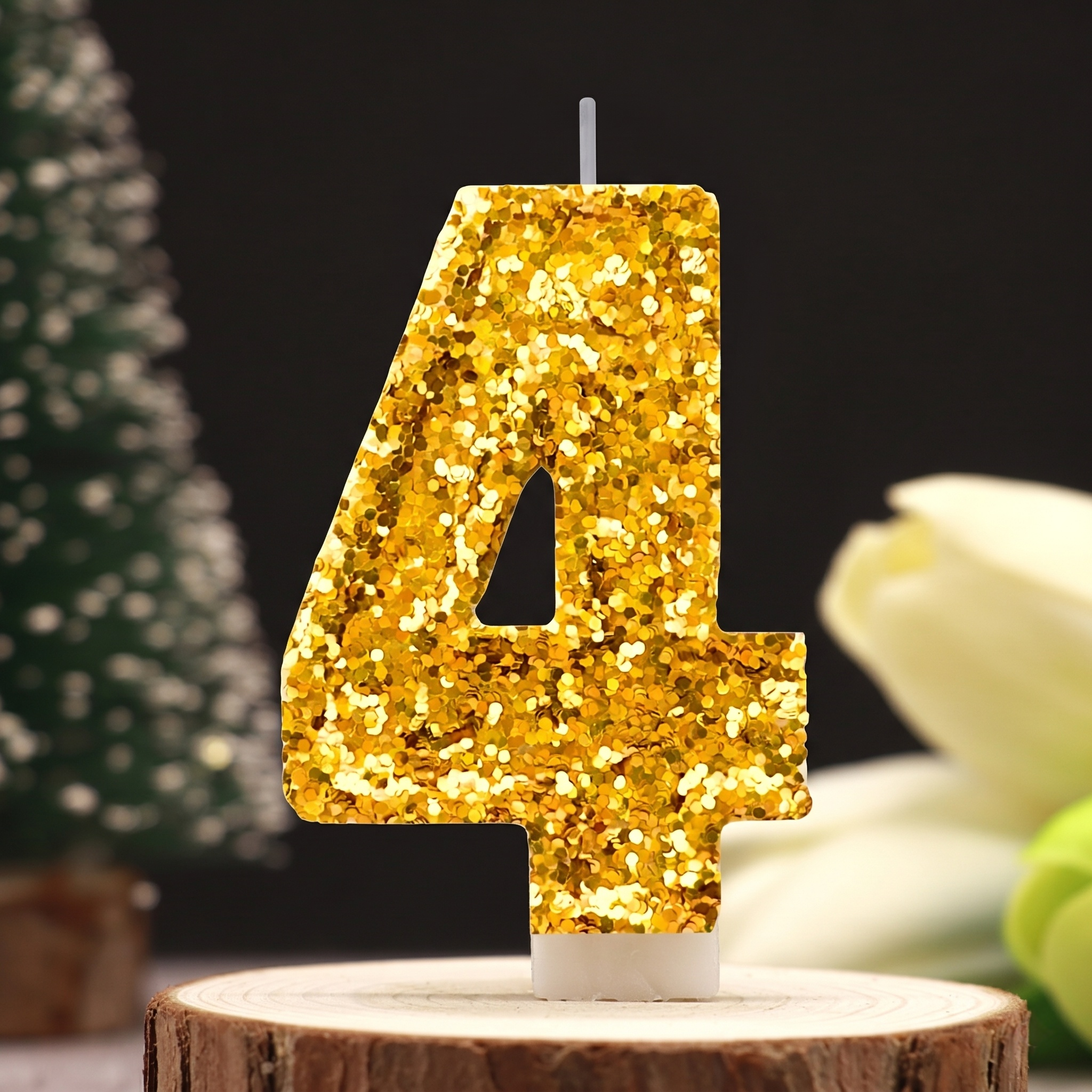 Digital Birthday Candle Gold C – Holiday Candle Set recenzja i cena