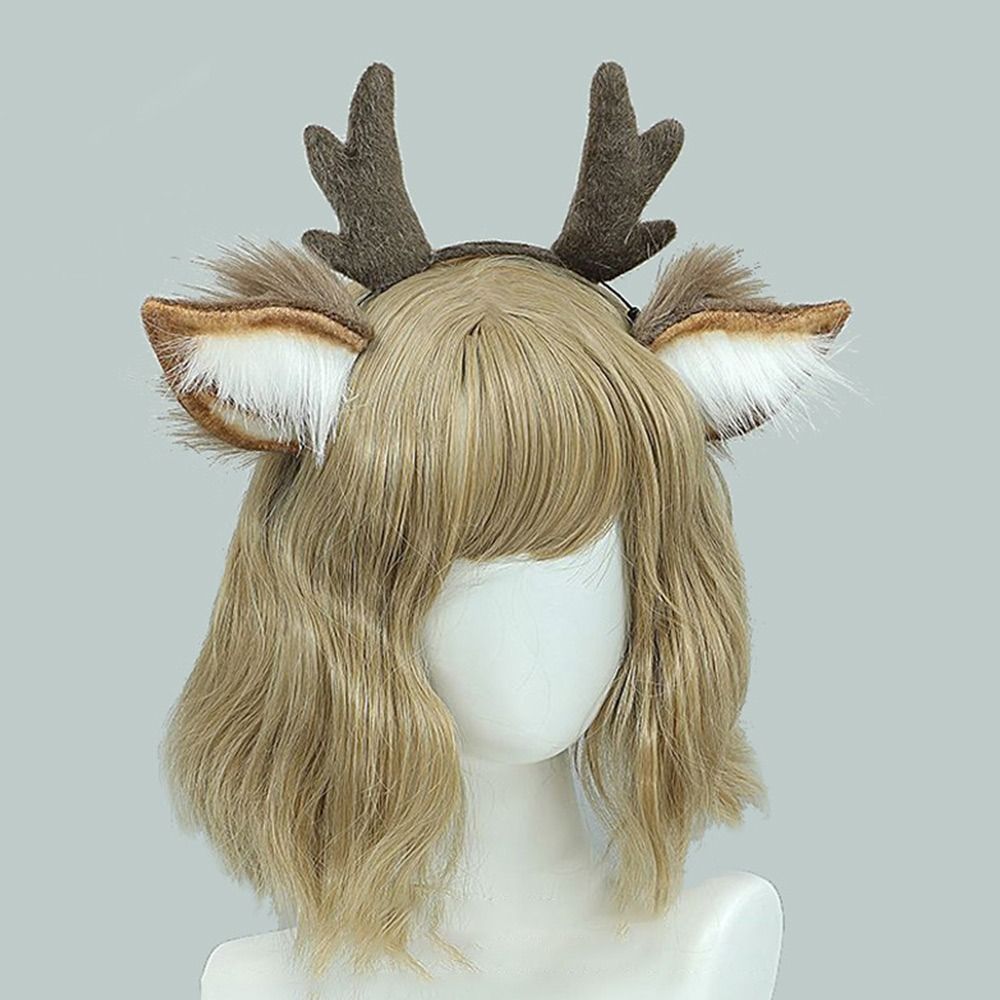 Unisex Deer Ears Reindeer Antl – Reindeer Antlers Headband recenzja i cena