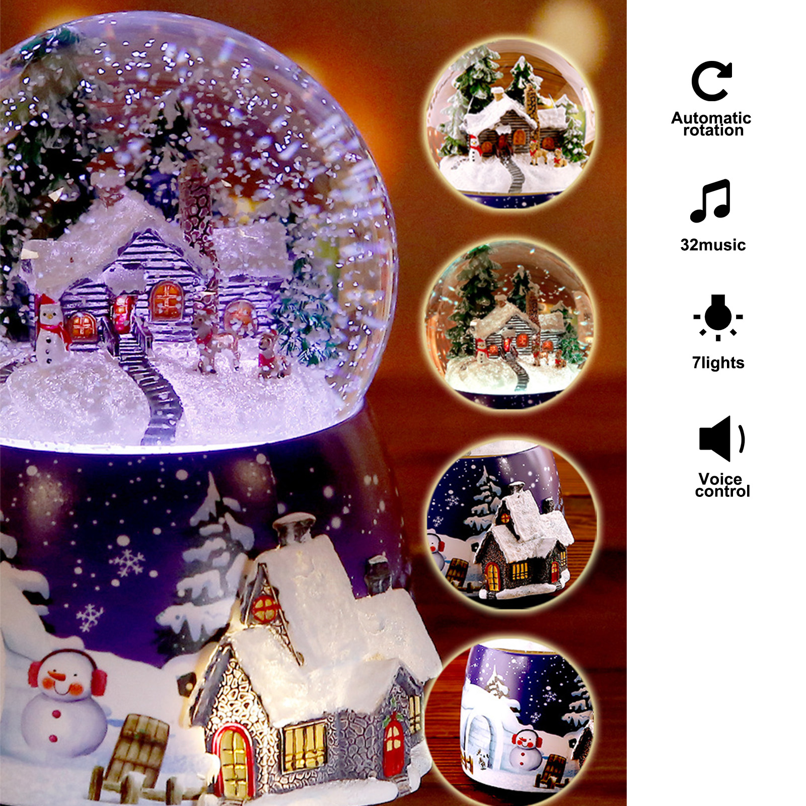 1 Pcs Resin Music Box Crystal  – Snow Globe Musical recenzja i cena