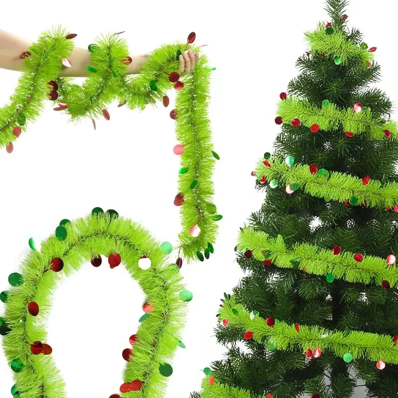 2M Length Christmas Tinsel Gar – Tinsel Garland Decoration recenzja i cena