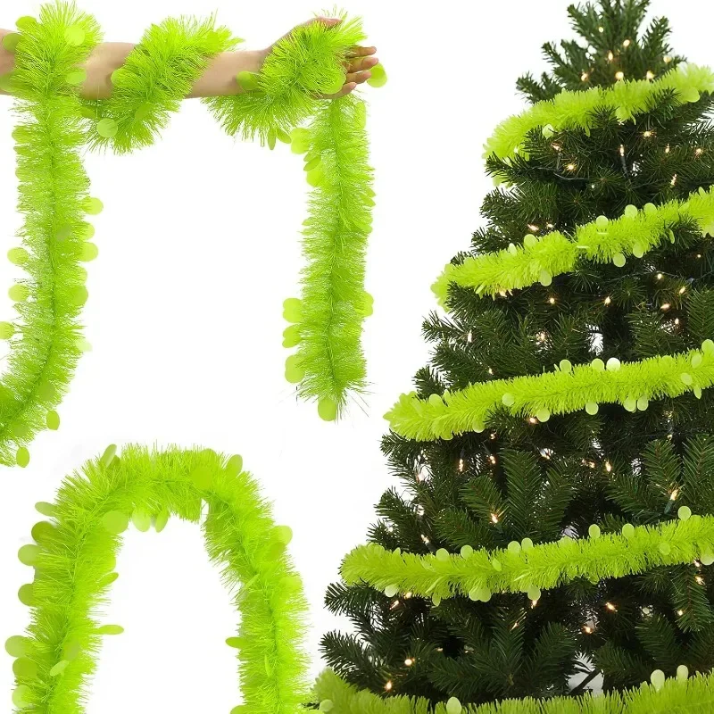 2M Length Christmas Tinsel Gar – Tinsel Garland Decoration recenzja i cena