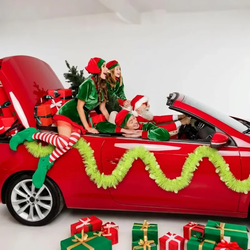 2M Length Christmas Tinsel Gar – Tinsel Garland Decoration recenzja i cena