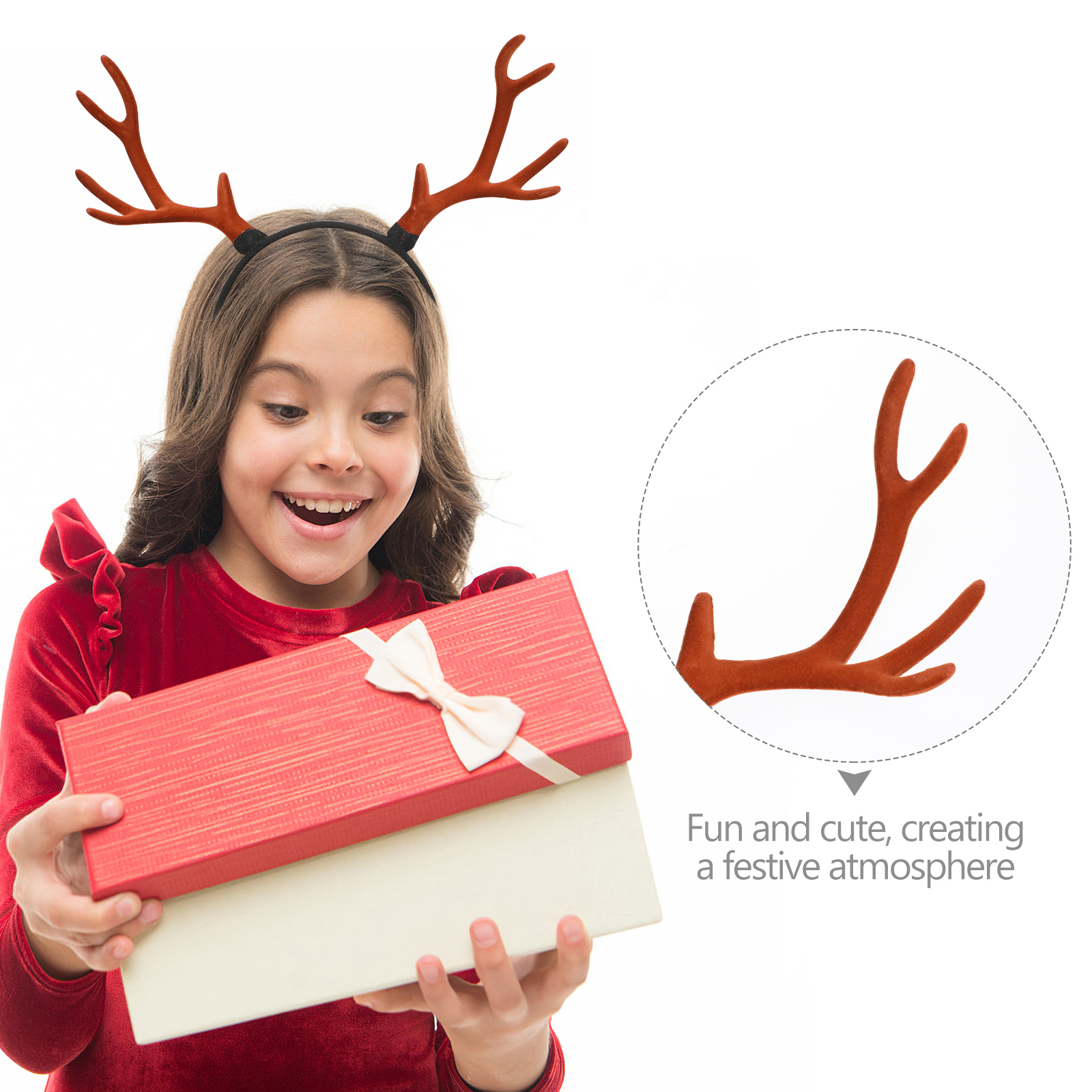 1pc Lovely Christmas Antler Ha – Reindeer Antlers Headband recenzja i cena