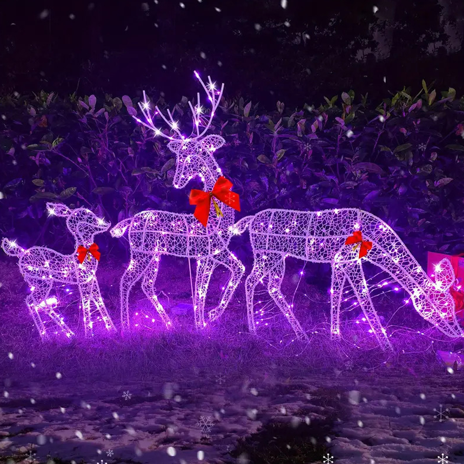 2D Lighted Reindeer Christmas  – Christmas Lights Outdoor recenzja i cena