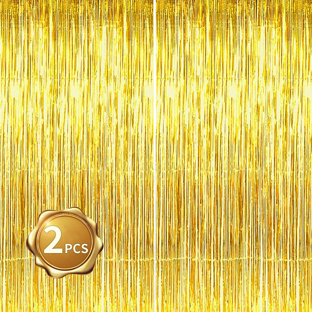 2Pack Gold Metallic Foil Tinse – Tinsel Garland Decoration recenzja i cena