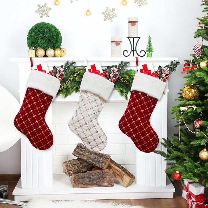 Christmas Stocking Soft Faux F – Christmas Stocking Hanging recenzja i cena