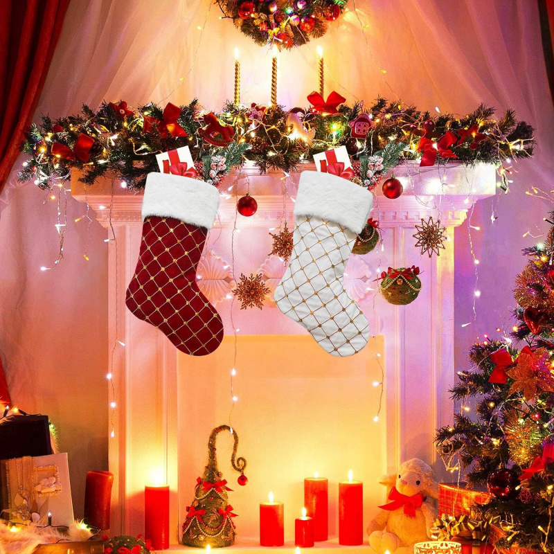 Christmas Stocking Soft Faux F – Christmas Stocking Hanging recenzja i cena