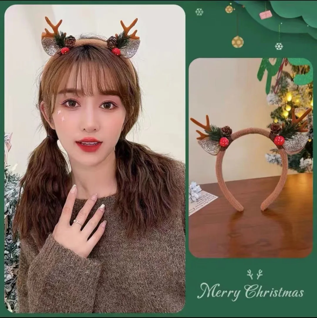 Christmas Headband Reindeer An – Reindeer Antlers Headband recenzja i cena