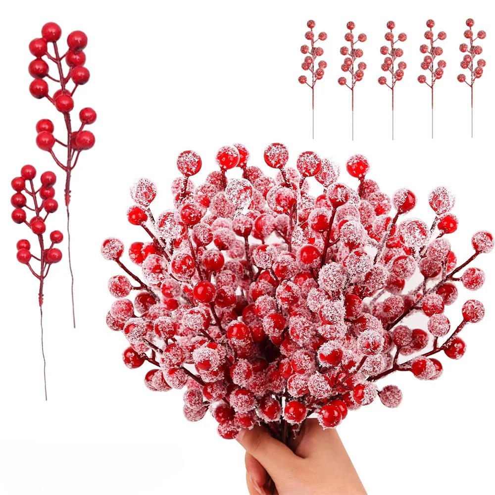 10-200PCS Artificial Red Berry – Christmas Tree Artificial recenzja i cena