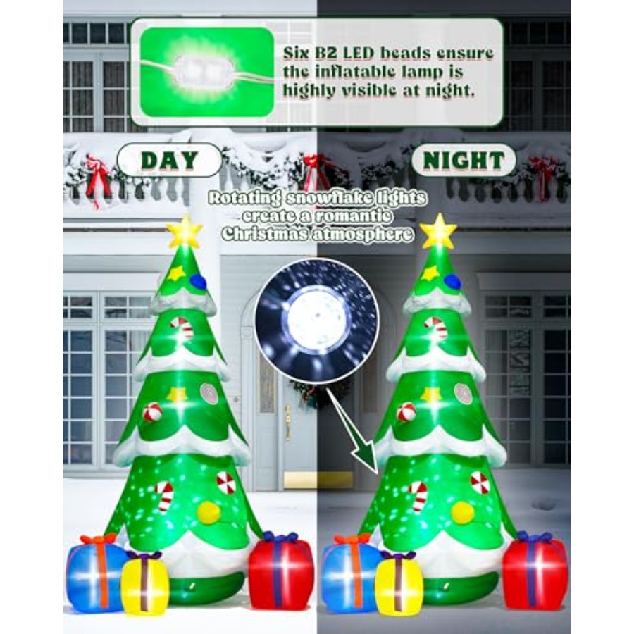 12FT Christmas Tree Inflatable – Christmas Lights Outdoor recenzja i cena