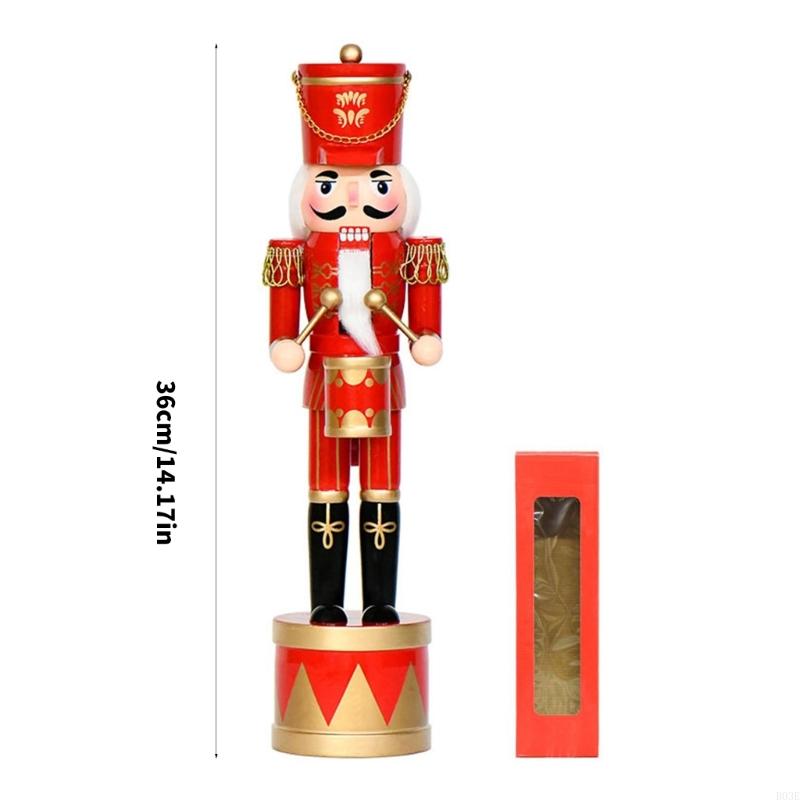 36Cm Wooden Nutcrackers Drum S – Nutcracker Figurine recenzja i cena