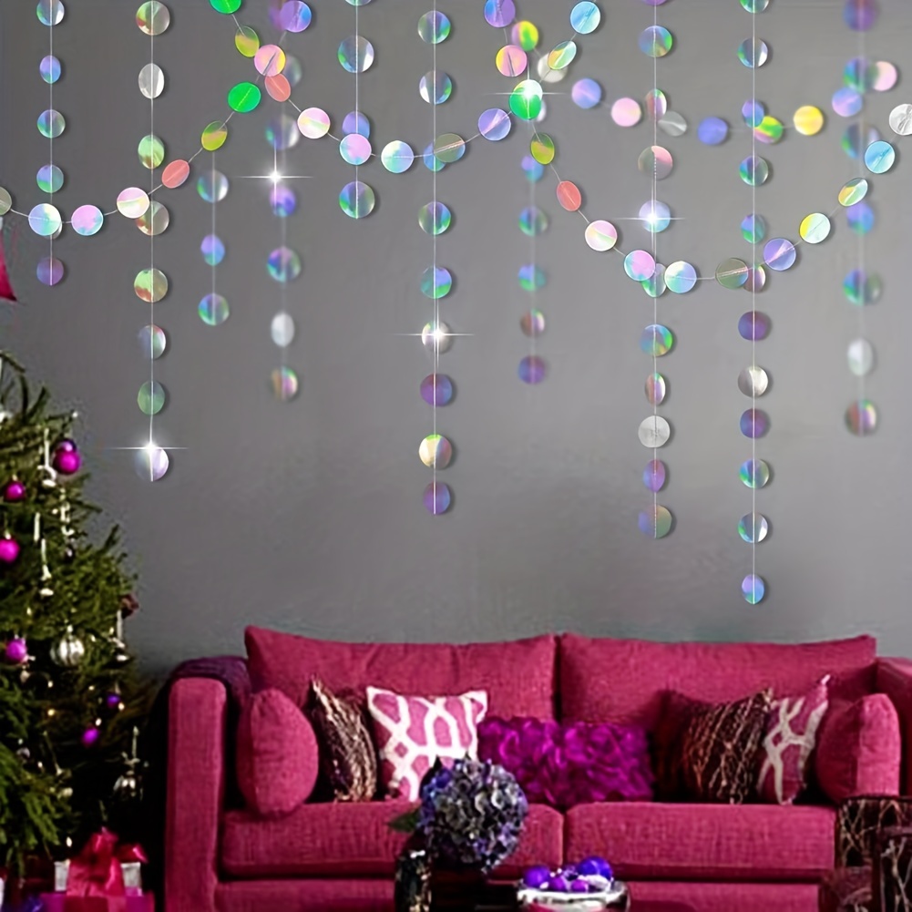 1pc Shimmering Iridescent Circ – Tinsel Garland Decoration recenzja i cena