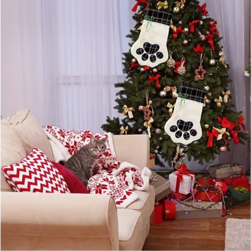 Christmas Socks New Year Decor – Christmas Stocking Hanging recenzja i cena