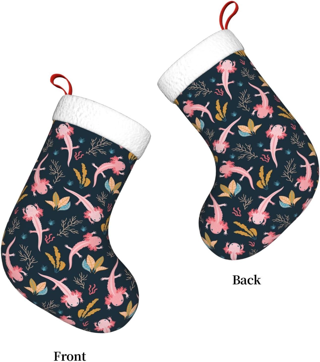 Cute Axolotl Christmas Stockin – Christmas Stocking Hanging recenzja i cena