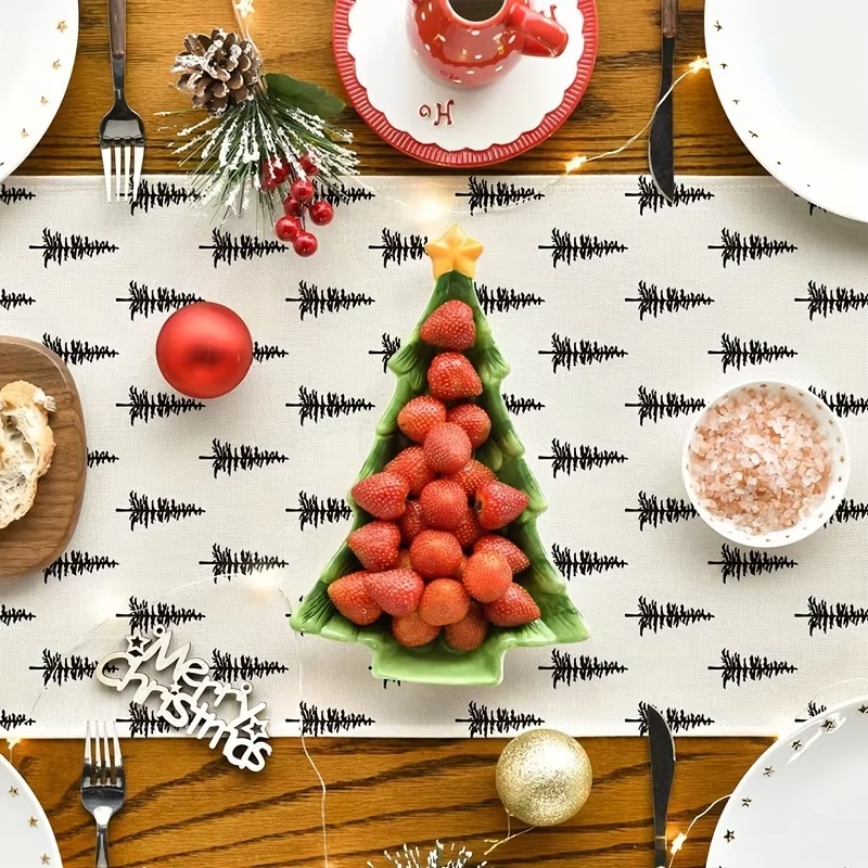 Minimalist Christmas Tree Tabl – Christmas Table Runner recenzja i cena