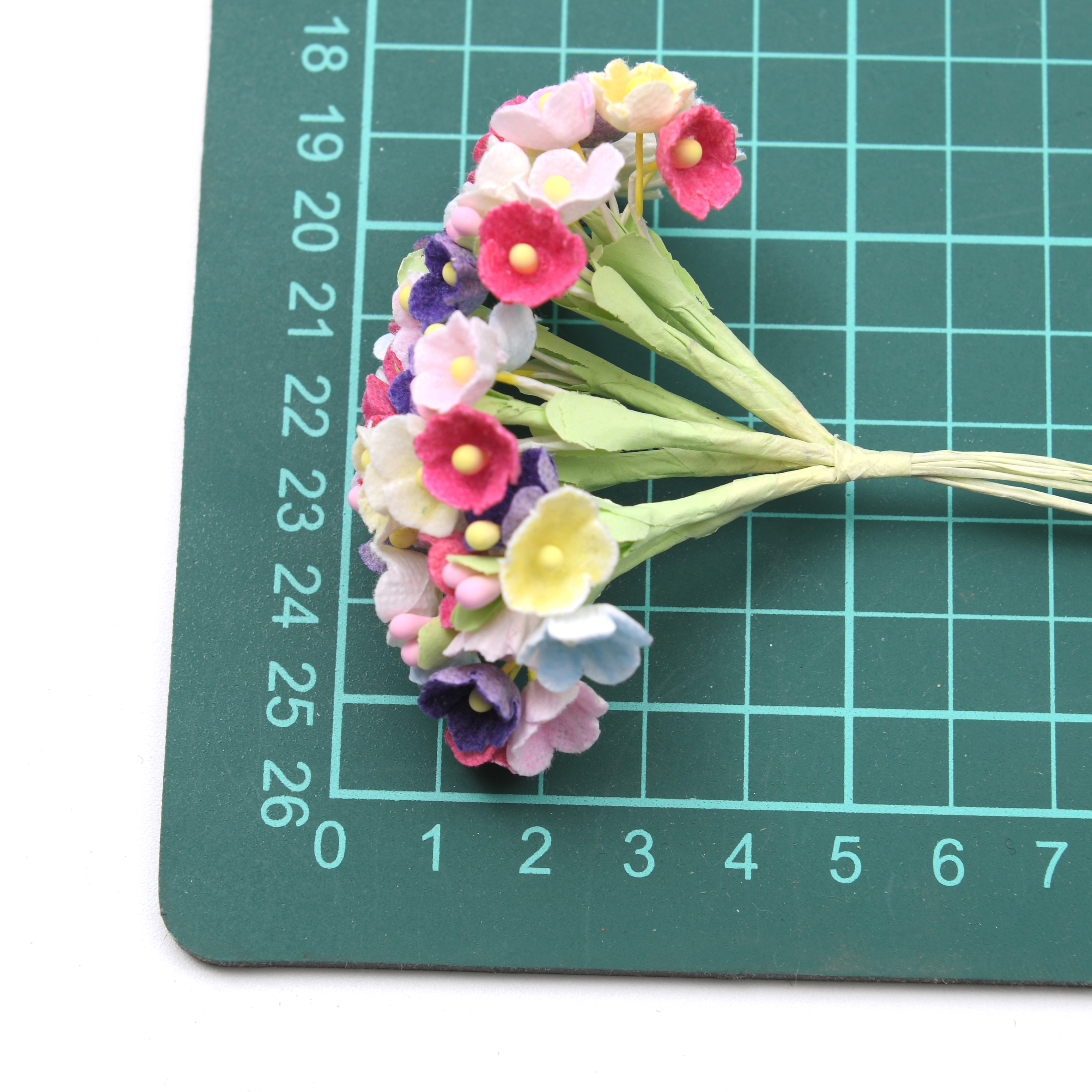 8pcs/1bunch Mini Paper Rose Fl – Christmas Wreath Fake recenzja i cena