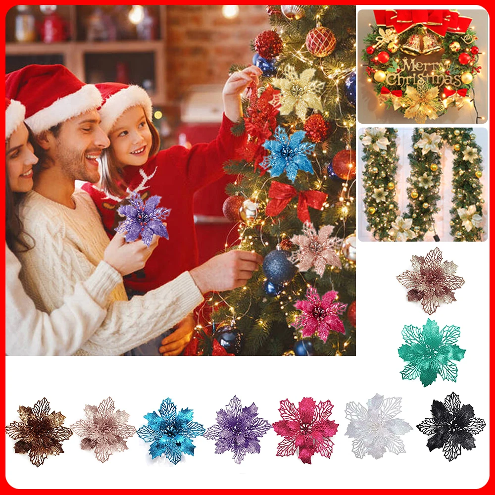 9cm Glitter Artifical Christma – Christmas Wreath Fake recenzja i cena