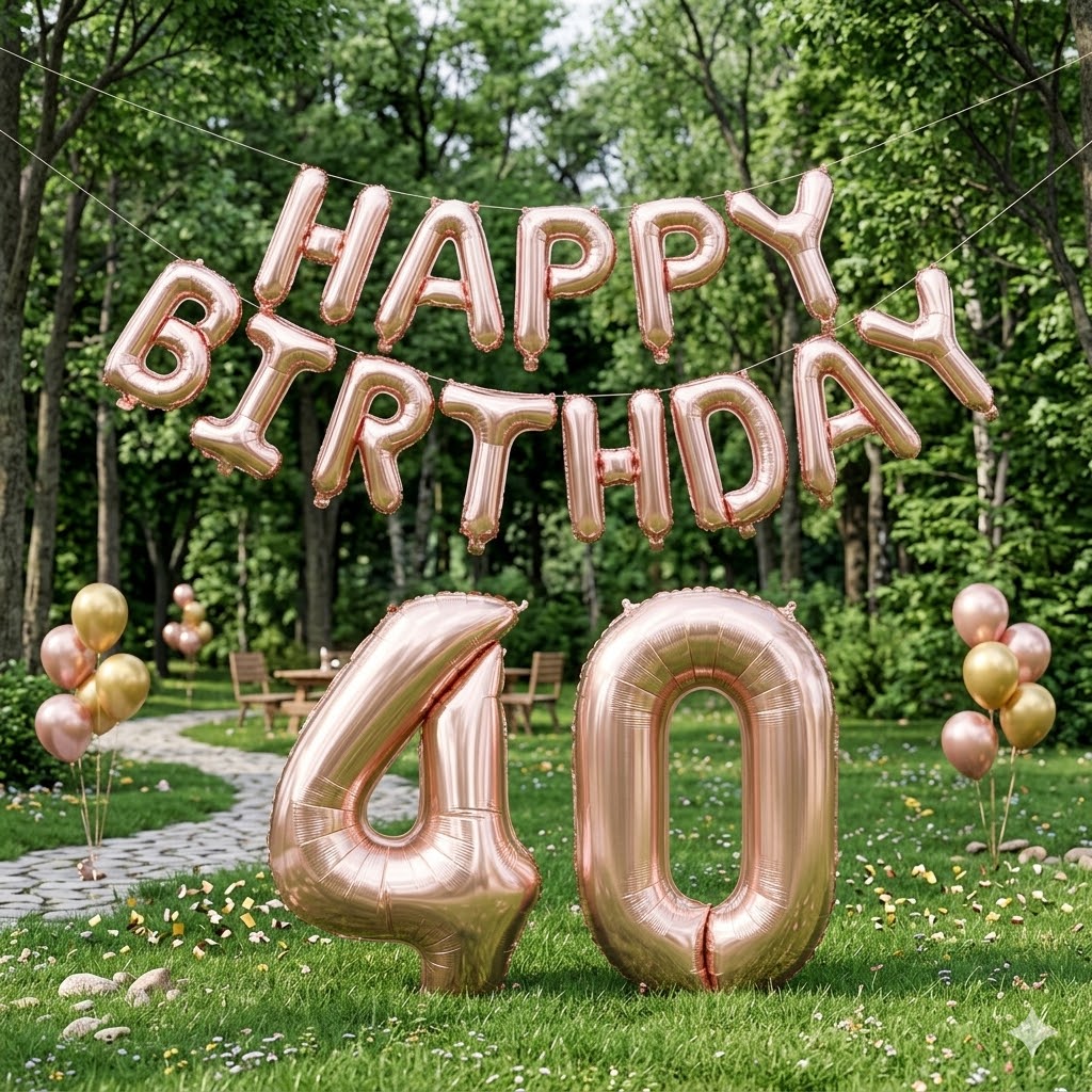 Happy Birthday 32Inch Number F – Tinsel Garland Decoration recenzja i cena