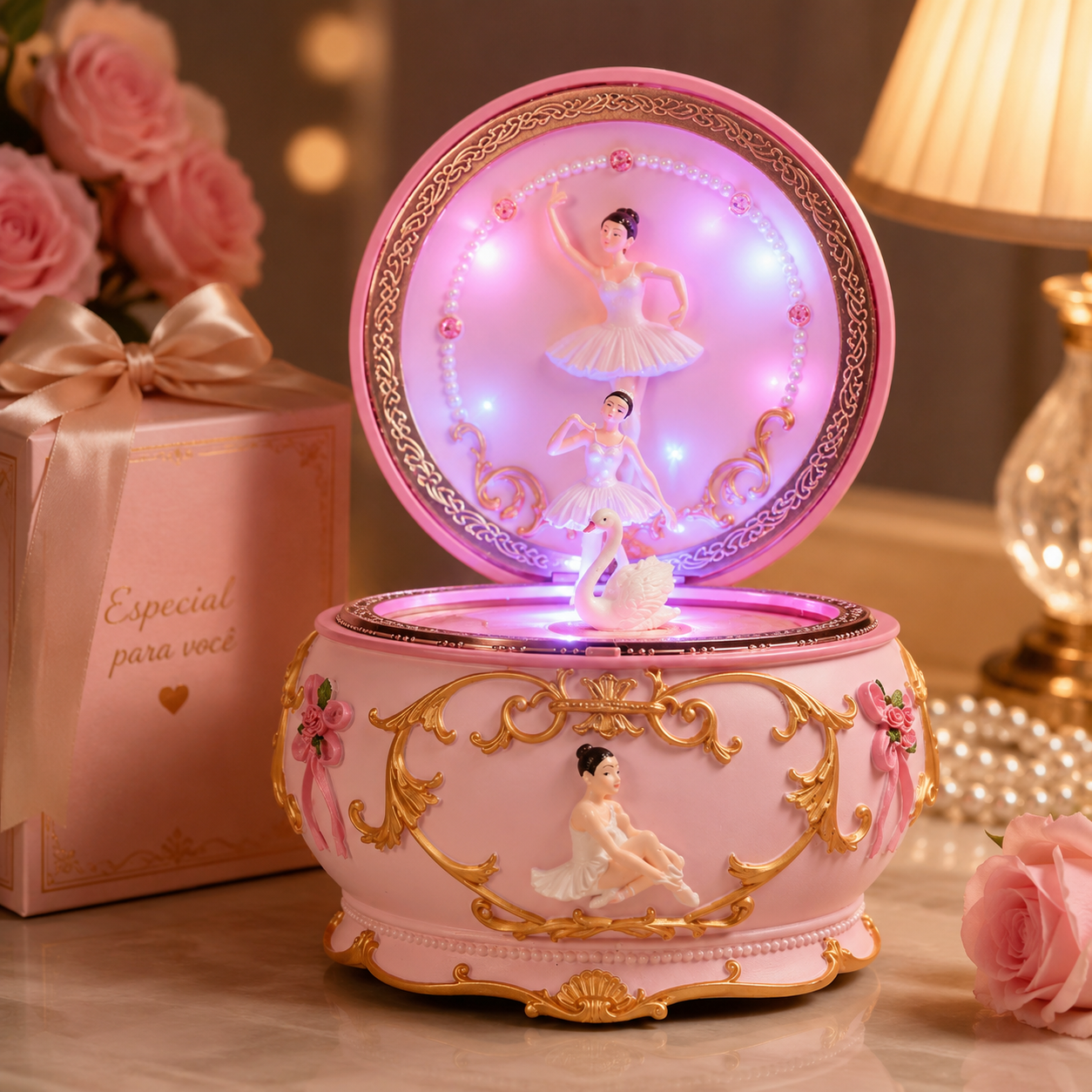 LED Rotating Ballerina Music B – Snow Globe Musical recenzja i cena