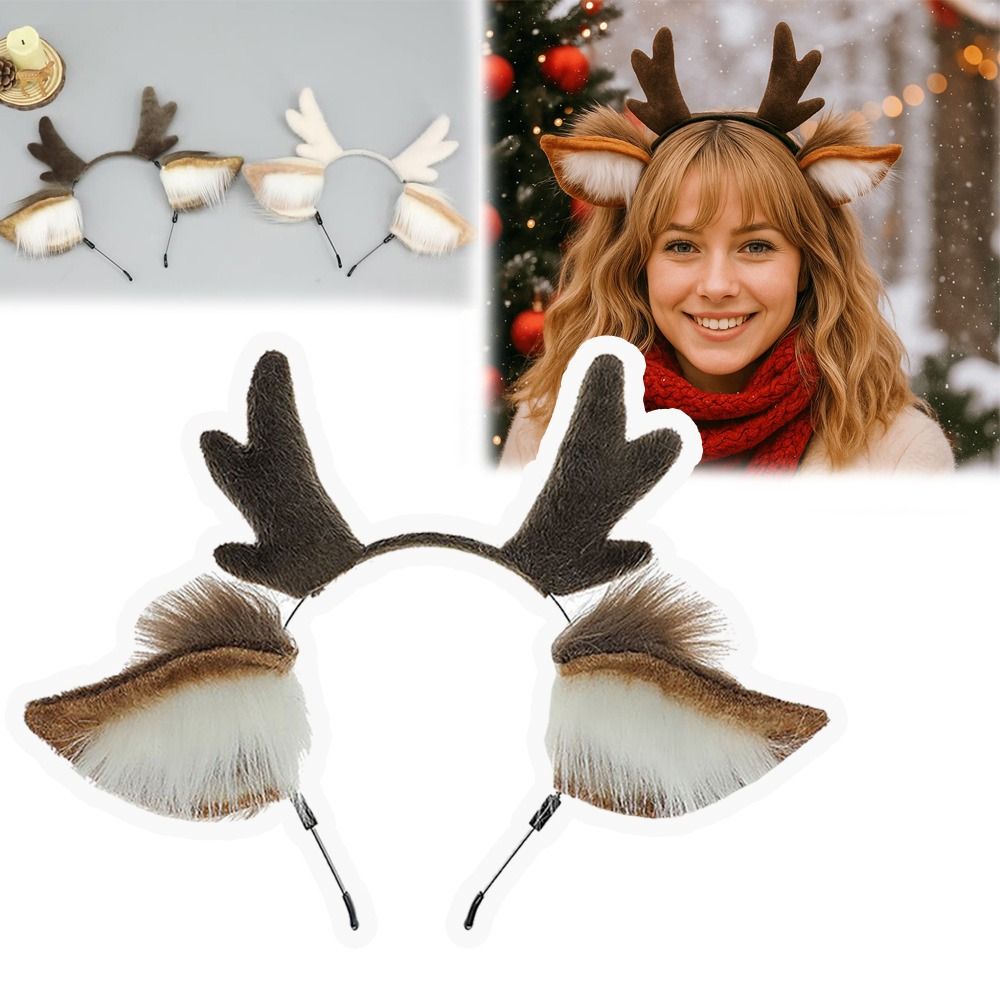 Deer Ears Reindeer Antler Head – Reindeer Antlers Headband recenzja i cena