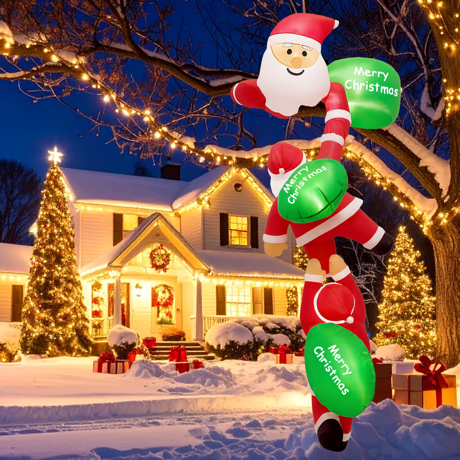 8FT Christmas Inflatable Outdo – Christmas Lights Outdoor recenzja i cena