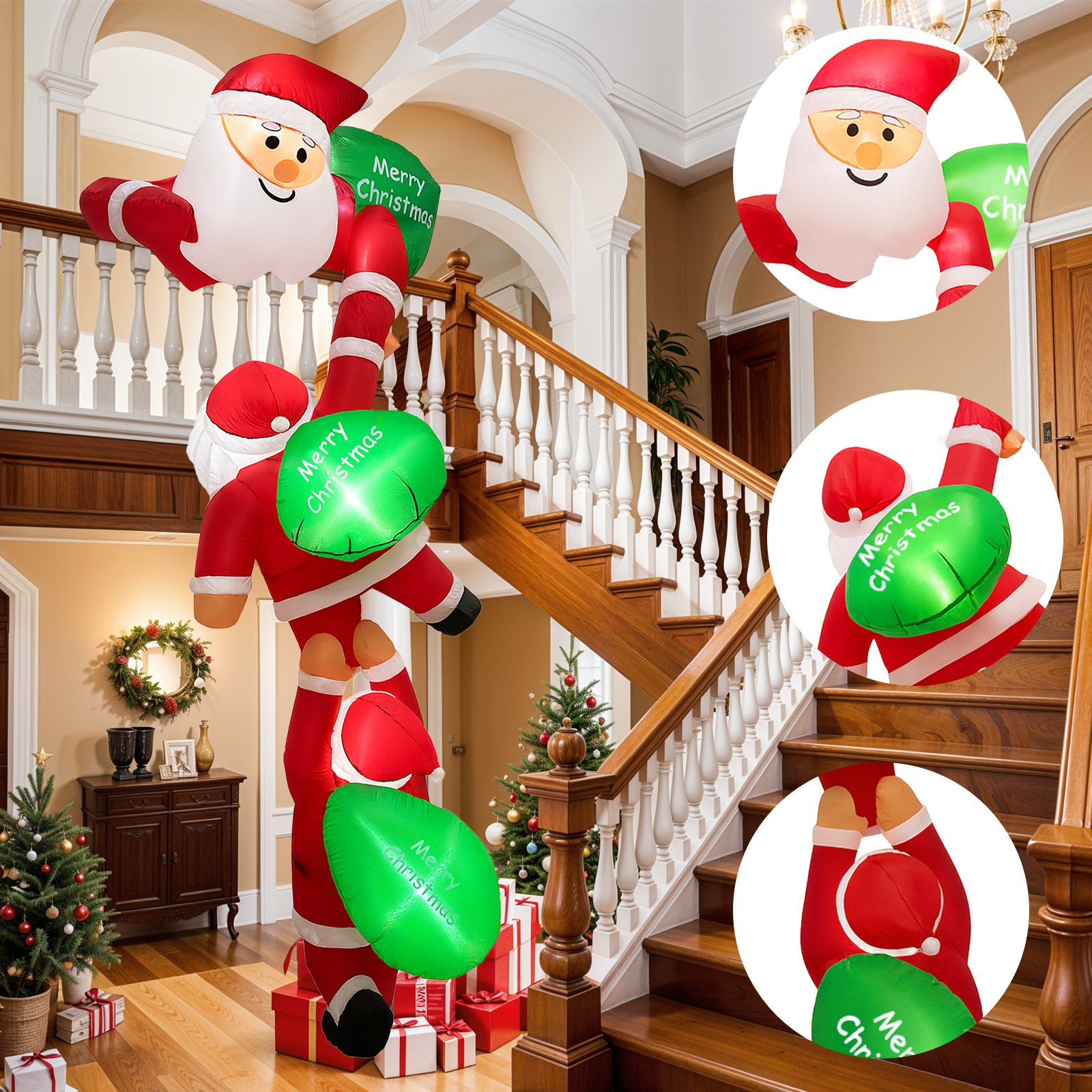 8FT Christmas Inflatable Outdo – Christmas Lights Outdoor recenzja i cena