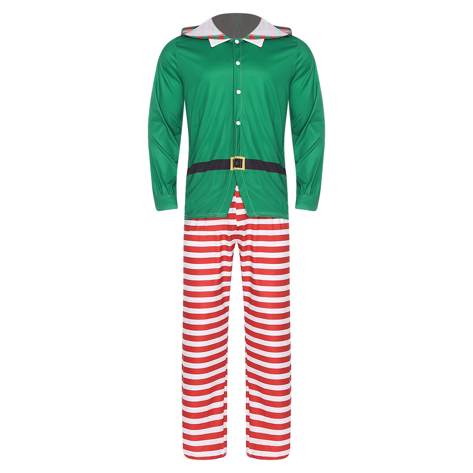 Mens Christmas Elf Pajamas Par – Elf Costume Christmas recenzja i cena