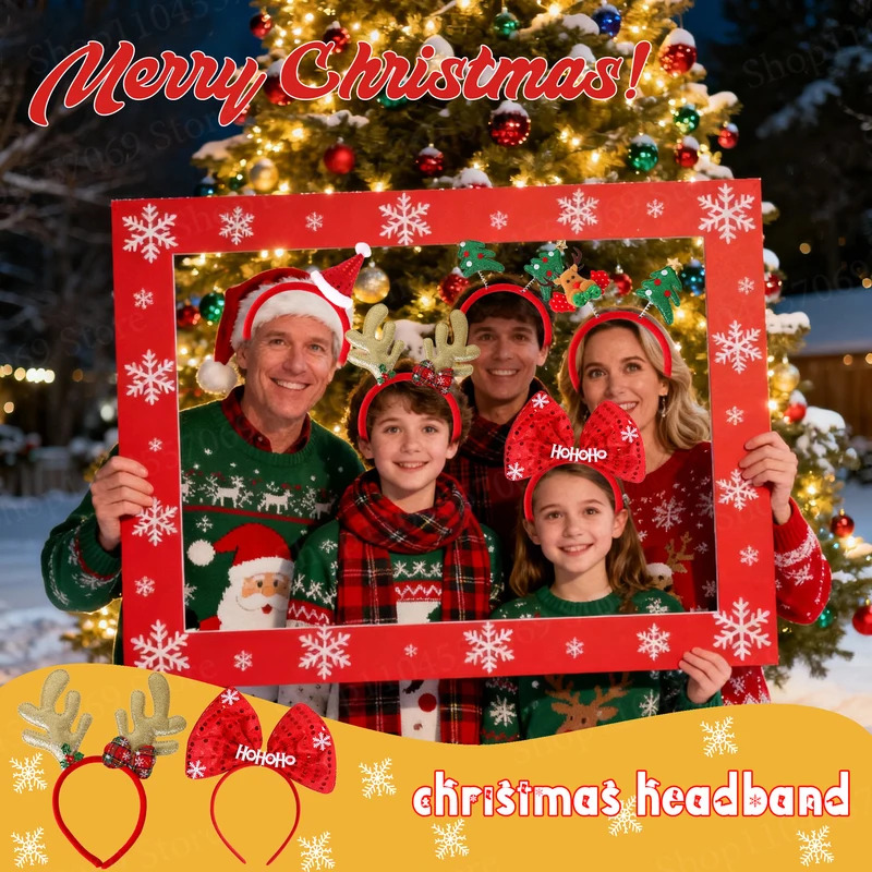 12-120Pcs Christmas Headband C – Reindeer Antlers Headband recenzja i cena