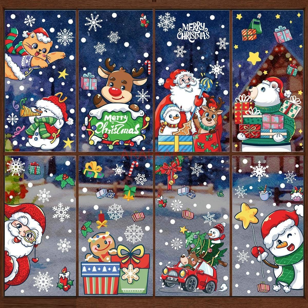 1set Snowman Static Window Sti – Snowflake Window Decal recenzja i cena