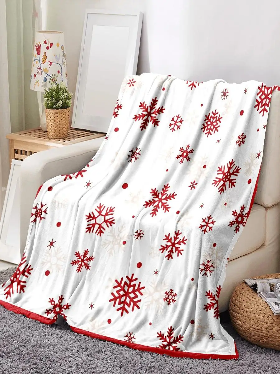 Red Snowflake Blanket Super So – Christmas Throw Blanket recenzja i cena