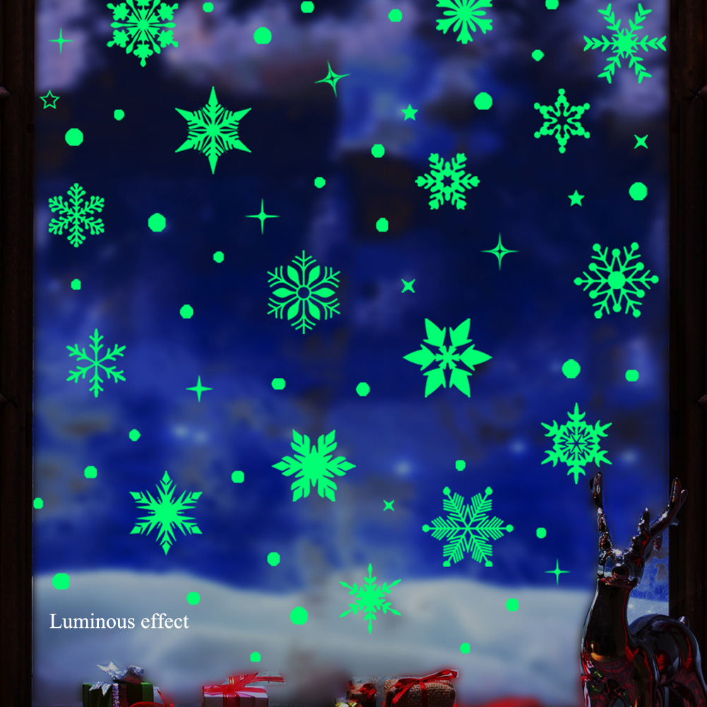 Colorful Luminous Snowflakes W – Snowflake Window Decal recenzja i cena