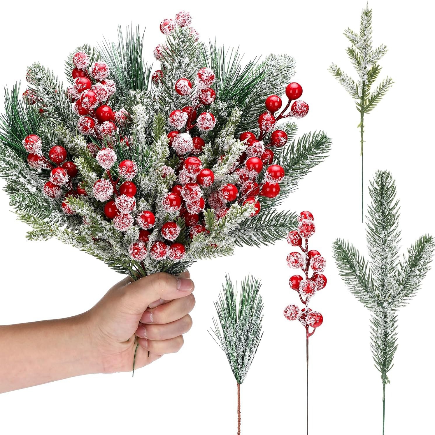Artificial Snow White Pine Bra – Christmas Wreath Fake recenzja i cena