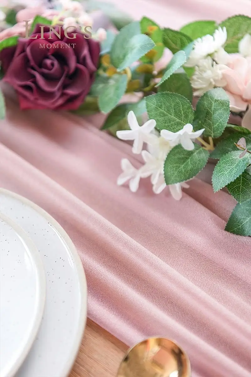 Chiffon White Table Runner Tab – Christmas Table Runner recenzja i cena