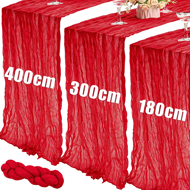1.8/3/4M Long Red Table Runner – Christmas Table Runner recenzja i cena