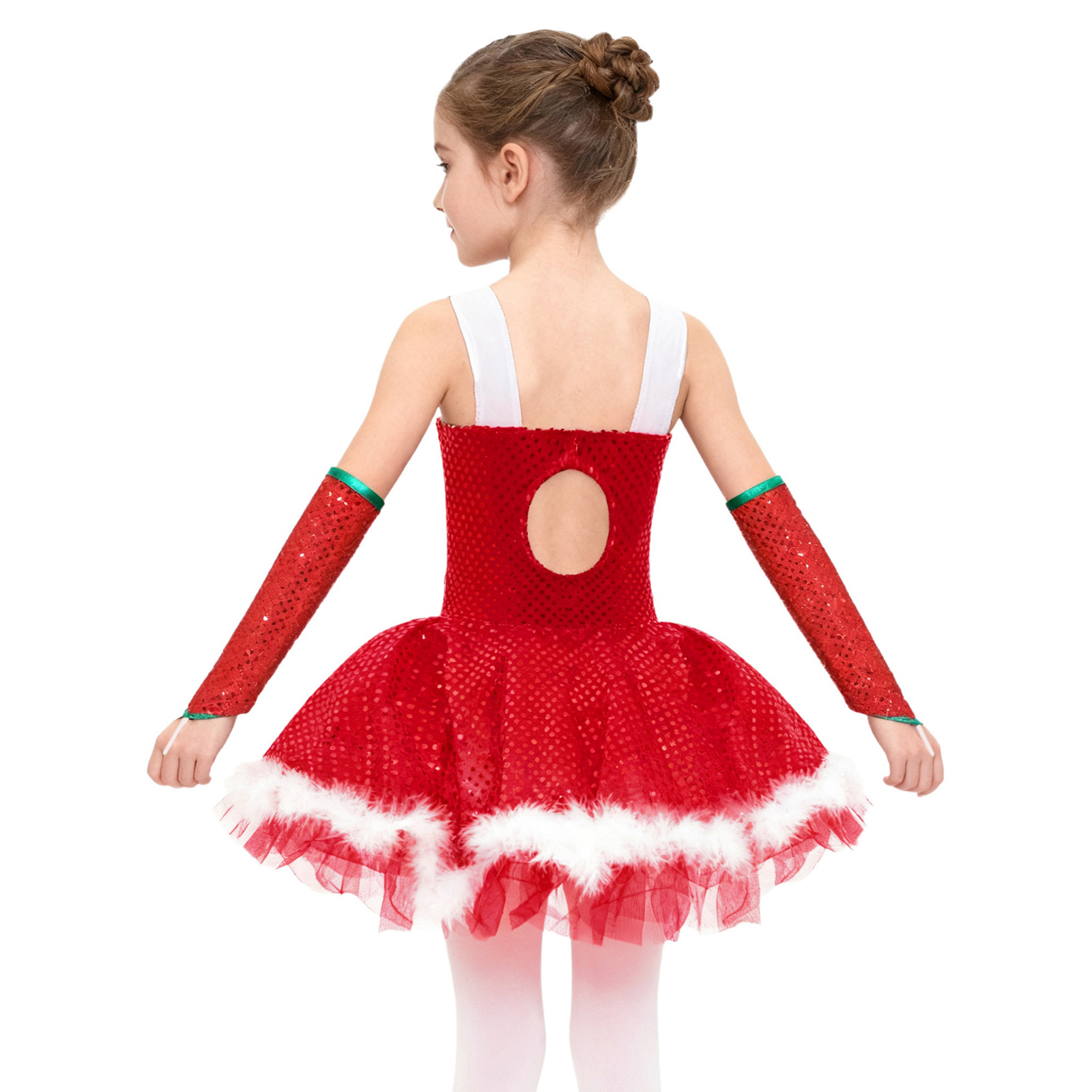 Kids Girls Christmas Figure Sk – Elf Costume Christmas recenzja i cena
