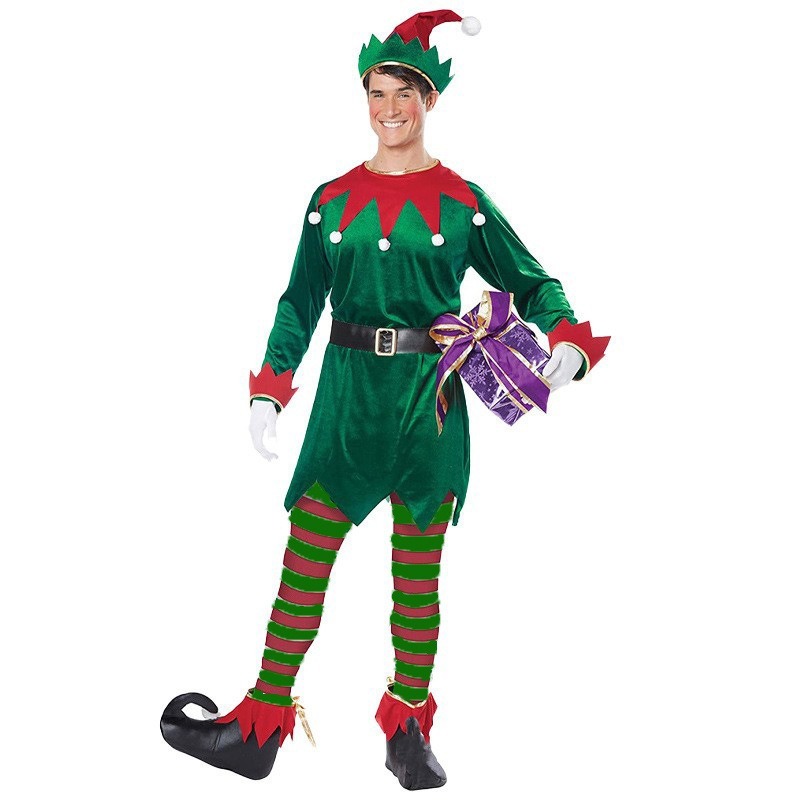 Adult Christmas Cosplay Green  – Elf Costume Christmas recenzja i cena