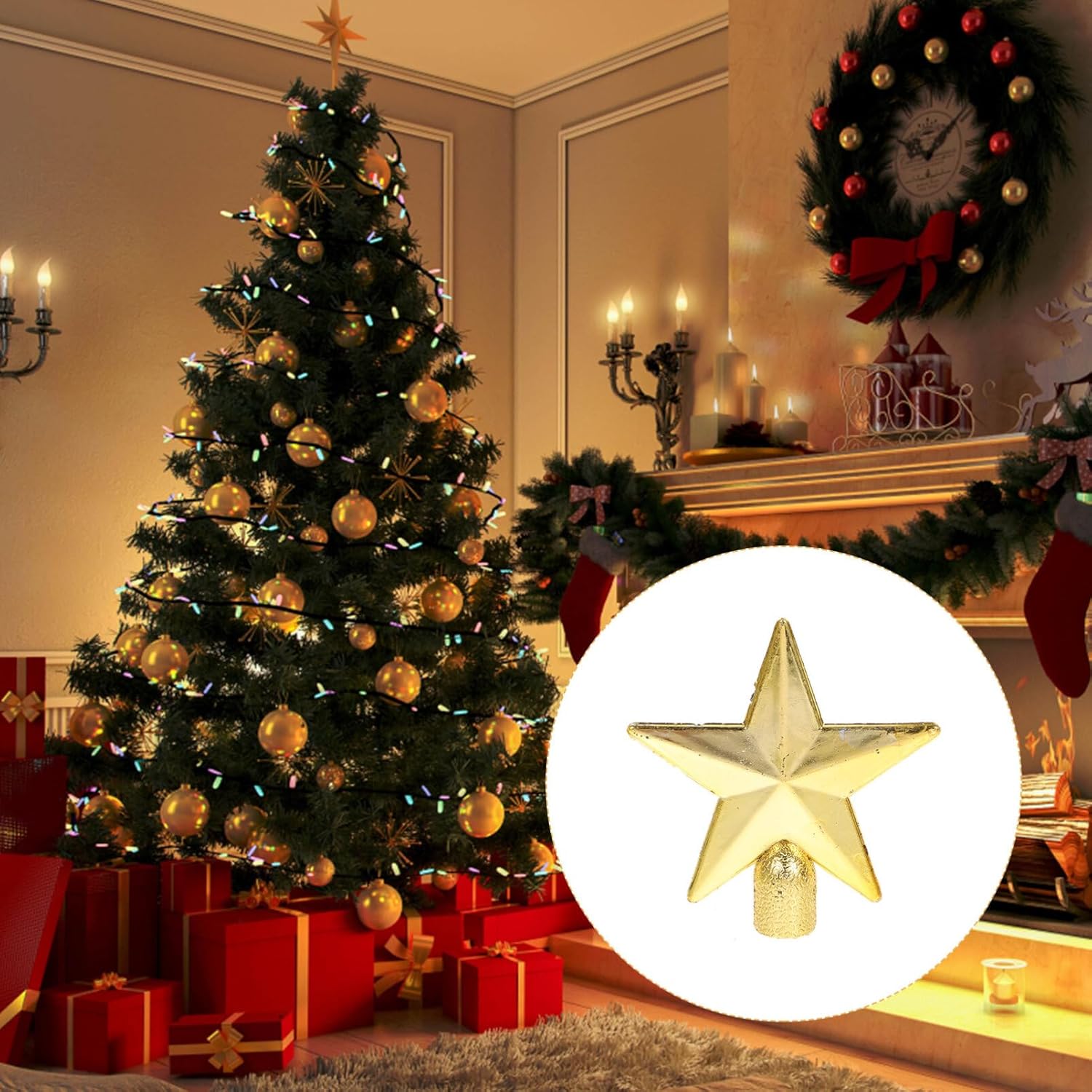 6cm Mini Christmas Tree Topper – Star Tree Topper recenzja i cena