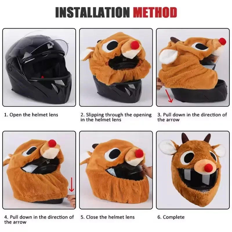 Motorcycle Cartoon Plush Helme – Santa Hat Plush recenzja i cena