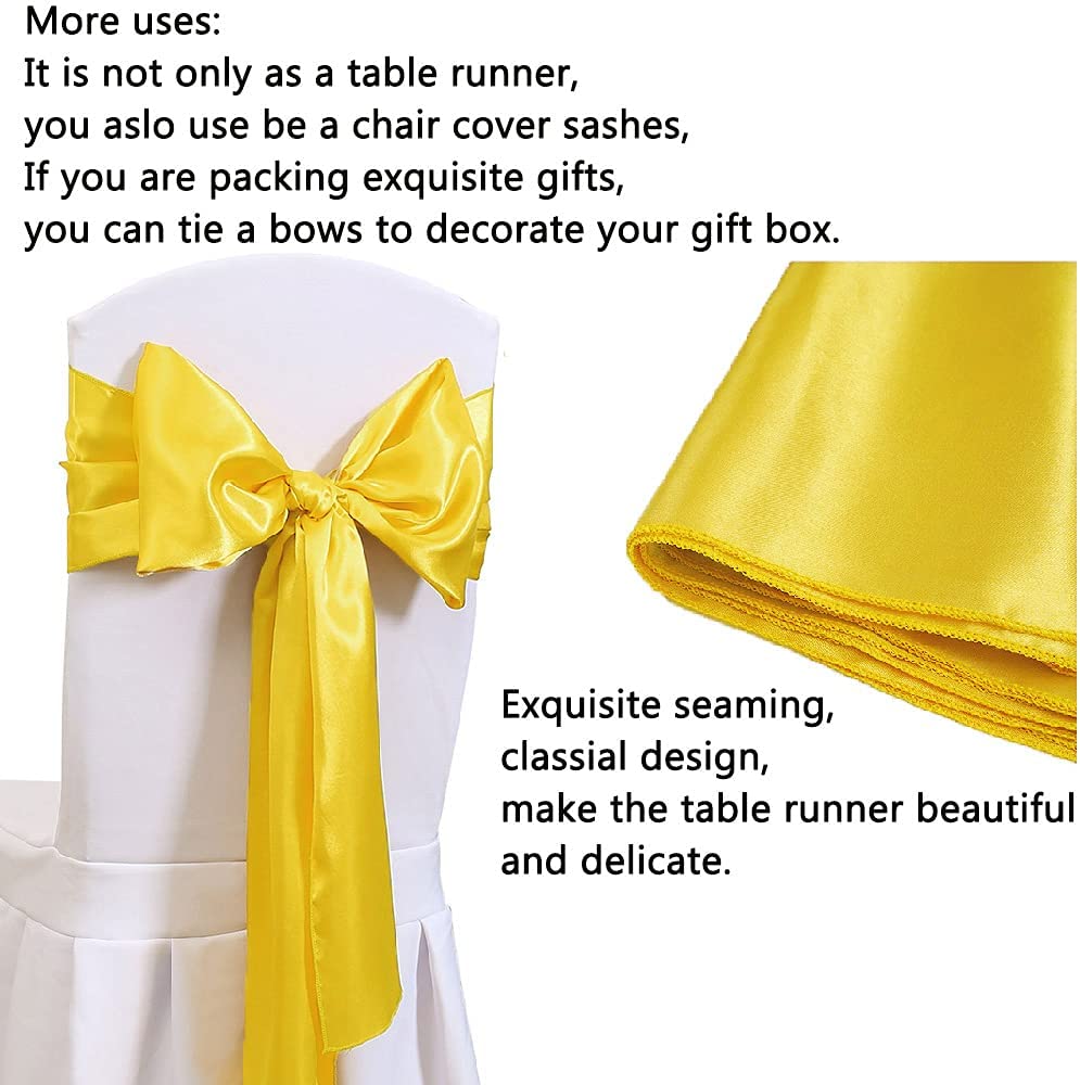 12x108 Inch Satin Wedding Tabl – Christmas Table Runner recenzja i cena