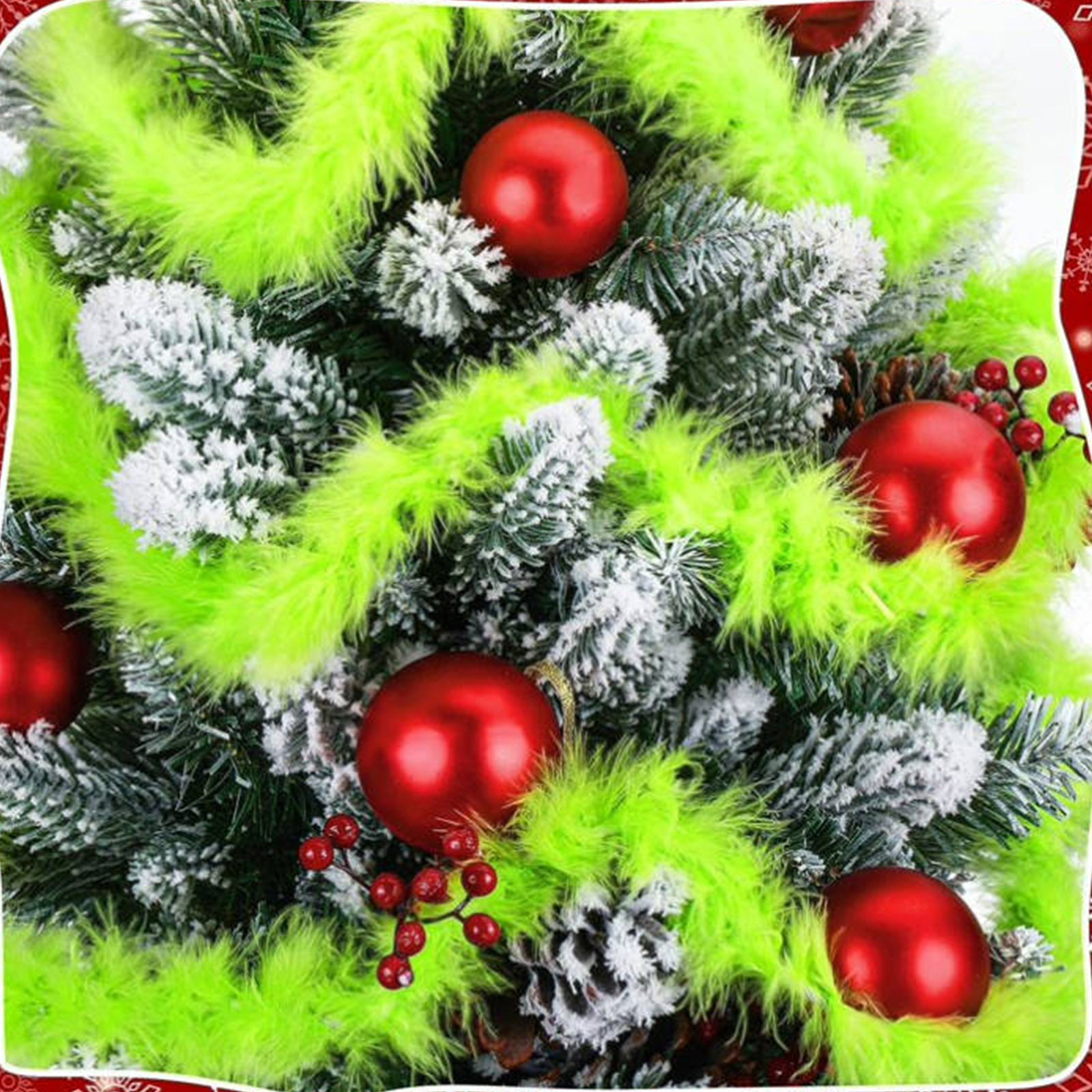 Christmas Garland 3 PCS 20 Fee – Tinsel Garland Decoration recenzja i cena
