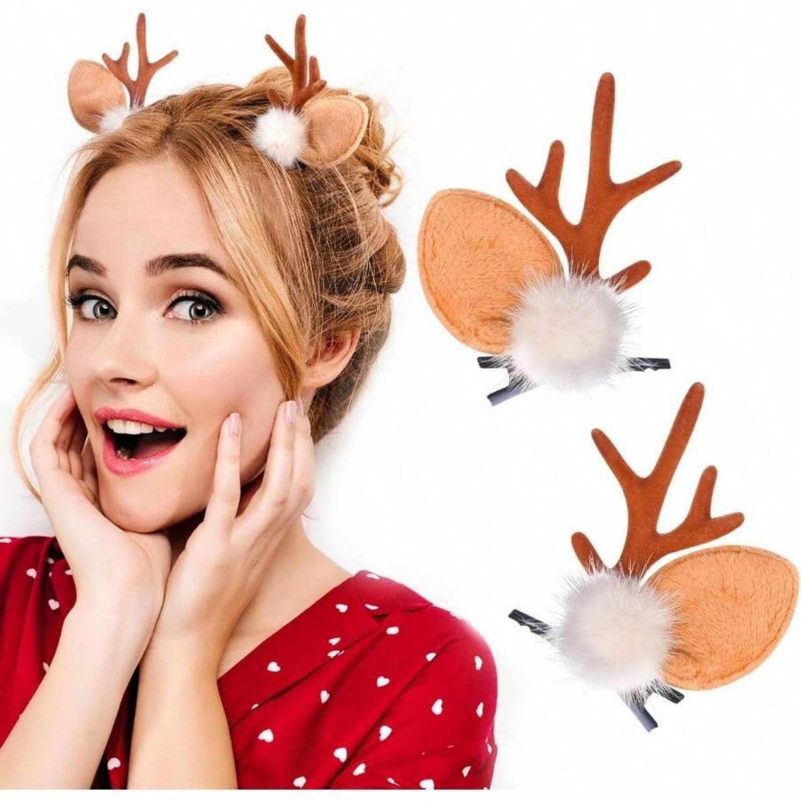 2pcs Christmas Reindeer Antler – Reindeer Antlers Headband recenzja i cena