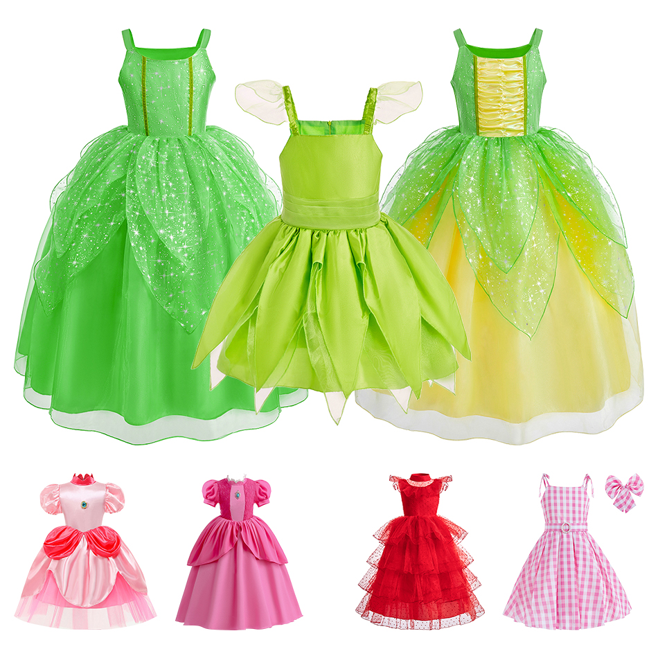 2026 Summer Girls Pink Peach P – Elf Costume Christmas recenzja i cena