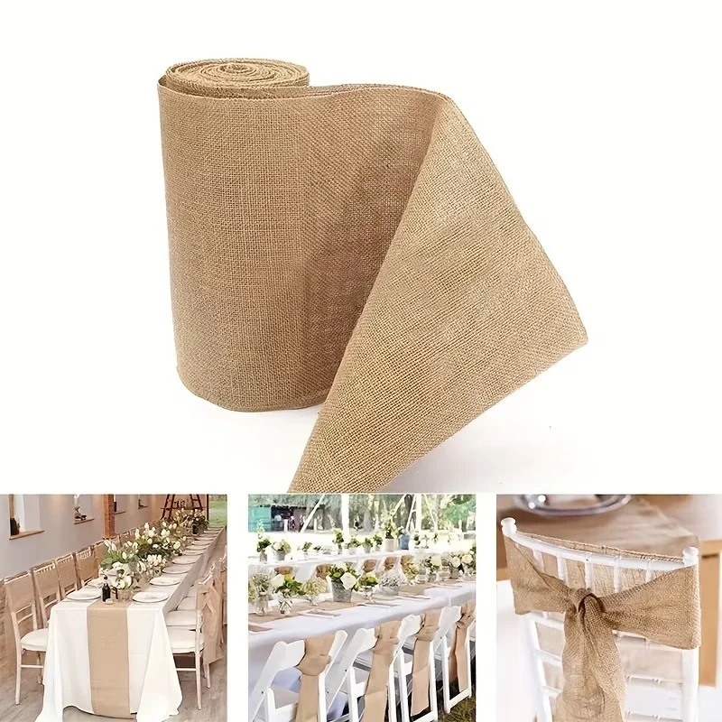 Natural Beige Burlap Roll 30cm – Christmas Table Runner recenzja i cena